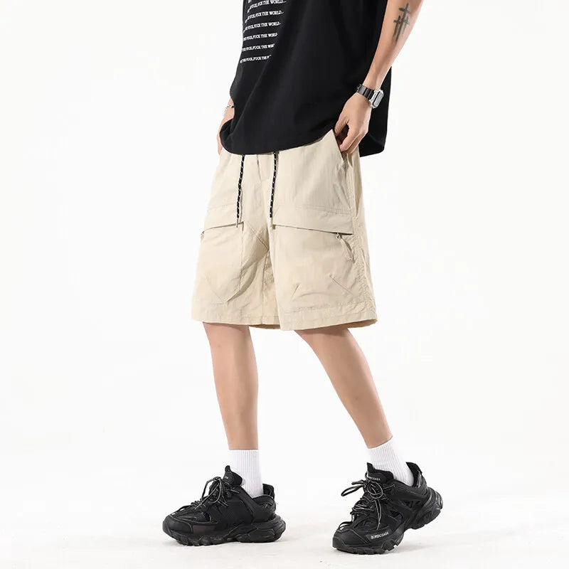 Voguable  M-XXXXXL Plus Size Men Utility Cargo Shorts with Adjustable Drawstring - Comfortable & Stylish Casual Wear for Men 5XL 4XL 3XL voguable