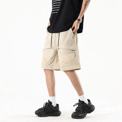 Voguable  M-XXXXXL Plus Size Men Utility Cargo Shorts with Adjustable Drawstring - Comfortable & Stylish Casual Wear for Men 5XL 4XL 3XL voguable
