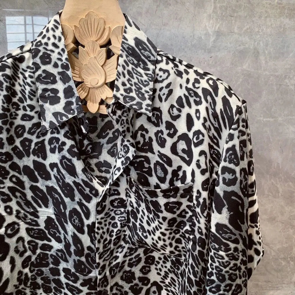 Spring Autumn New Fashion Turn-down Collar Long Sleeve Printing Blouse Men's Clothing American Style Trend Simplicity Y2K Shirts voguable