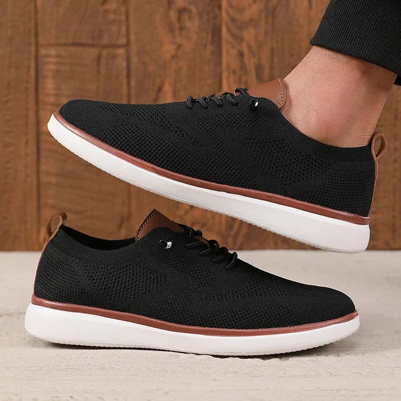 Voguable  Summer Men's Shoes Fashionable Knitted Mesh Casual Design Mesh Shoes Street Trend Versatile Fashion Outdoor Activity Sneakers voguable