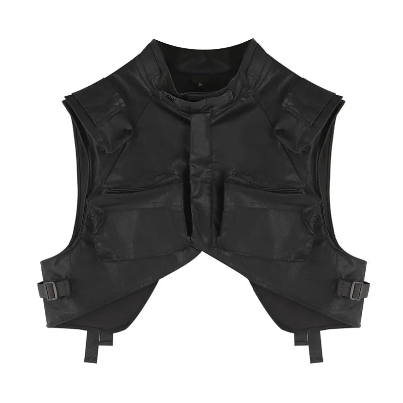 High Quality Personality Original Niche Design Men's Casual Sleeveless Vest  Trendy Street Wear Tops Waistcoat Stylish voguable