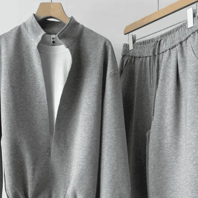 Korean Casual Sports High-end Suit Autumn Sweatshirt Fake Two-piece Spring Fashion Trend Casual Loose Suit Aesthetic Academy voguable