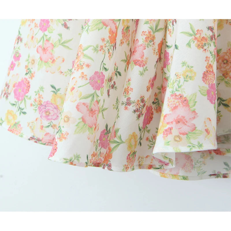 Sexy Backless Floral Print Halter Dress For Women Sleeveless Low Waist Holiday Summer Short Dress Party Robe voguable