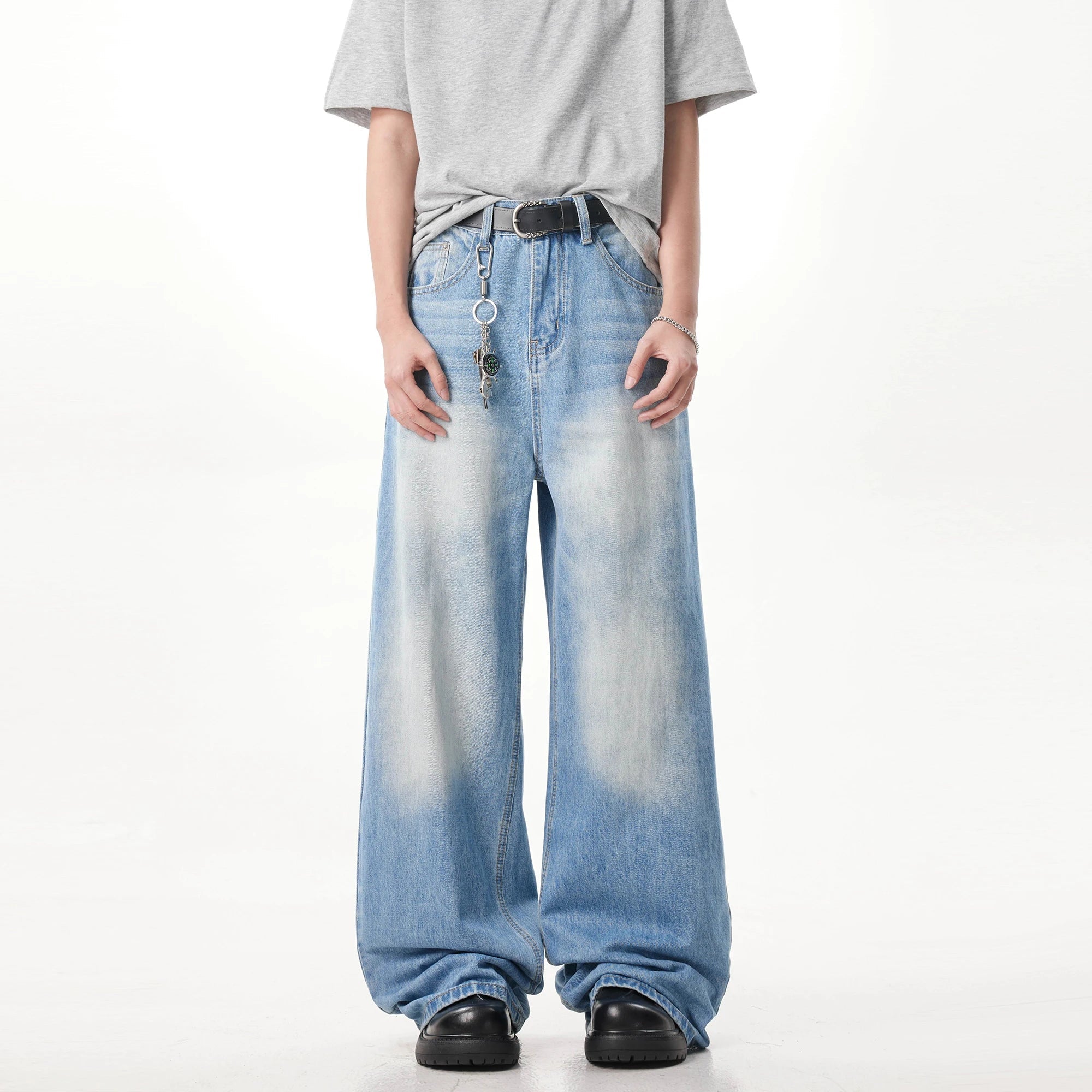 Big boy Jeans for Men Streetwear Baggy Jeans Washed Denim Leisure Simple Dime Pants straight Women Jeans Mujer Hot traf jean voguable