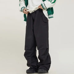 Voguable Parachute Pants Sport Men Baggy American Street Cargo Wide Leg Trousers Male Tracksuit Hip Hop Loose Casual Oversize voguable