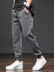 Spring Summer Black Blue Cargo Jeans Men Streetwear Denim Jogger Pants Men Baggy Harem Jean Trousers Plus Size 6XL 7XL 8XL voguable