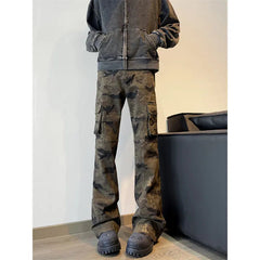 Military Tactical Cargo Pants Men Straight Leg Camouflage Outdoor Work Hiking Durable Jogger Trousers Streetwear Clothing voguable