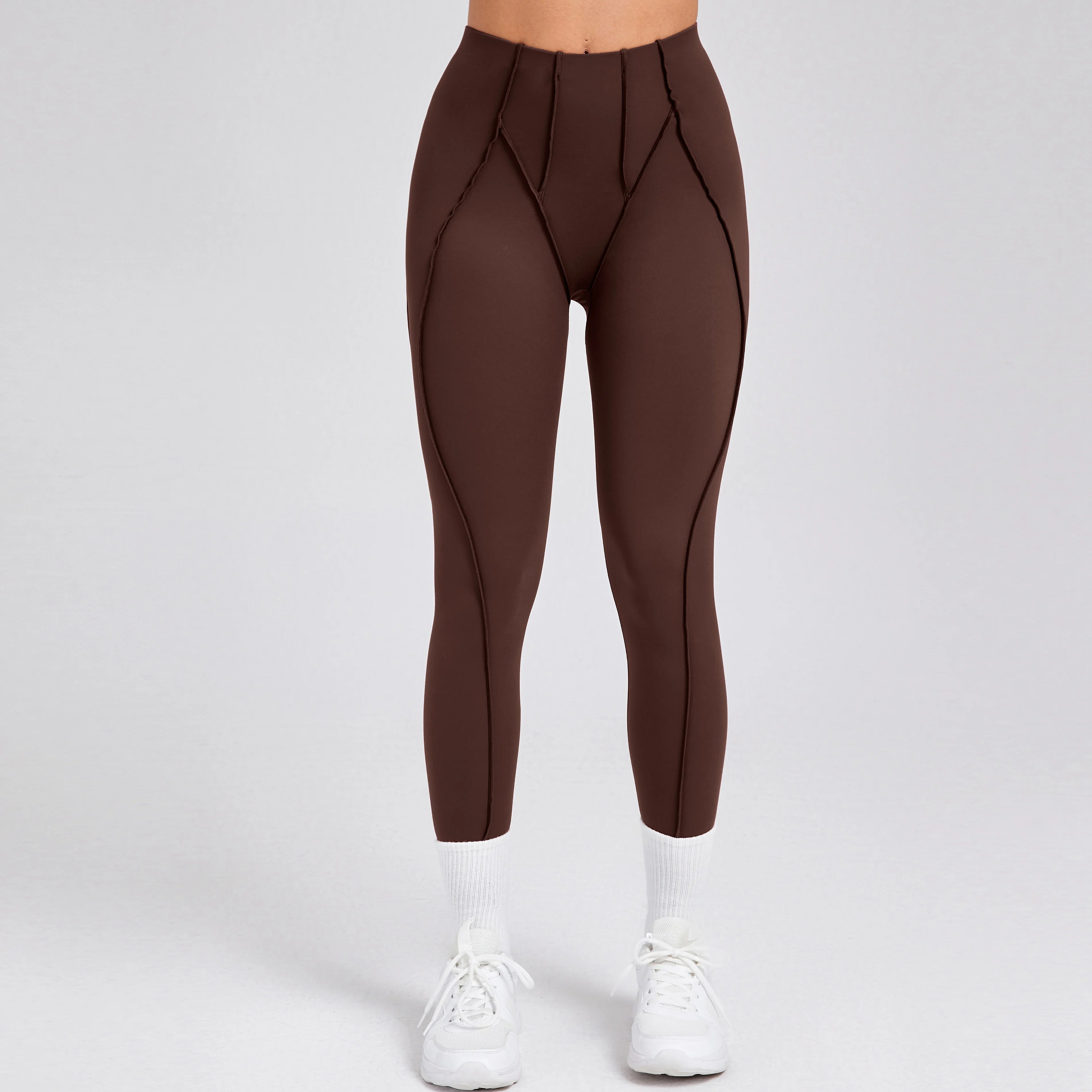 Voguable  Women Nude Straps Yoga Pants Squat Proof Workout High Waist Leggings Fitness Pant Female Active Wear Legging voguable