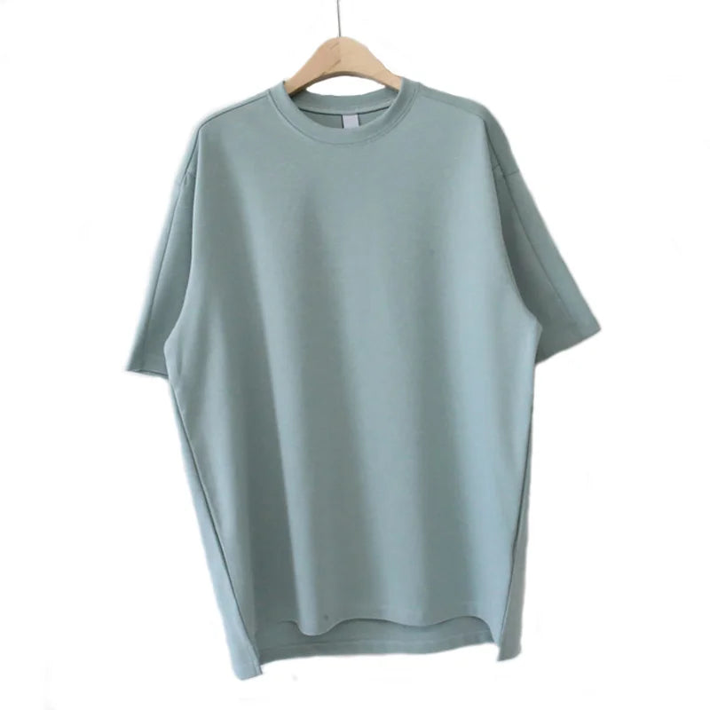 Summer Cotton Short-sleeved T-shirt Men Fashion 3-color Casual T-shirt Men Korean Version Loose O-neck T Shirt Mens Top M-2XL voguable