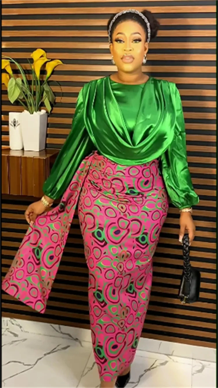 Plus Size African Elegant Party Dresses for Women 2023 New Fashion Chiffon Maxi Long Dress Kaftan Muslim Gown Ladies Clothing voguable