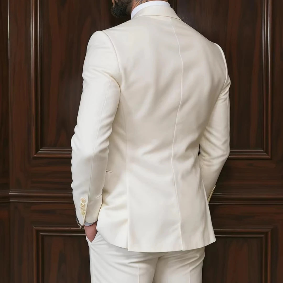 Voguable  Men Suit 3 Pieces Gray Single Button With Lapel For Wedding Groom Banquet Party Prom Business Work Daily Jacket Vest With Pant voguable