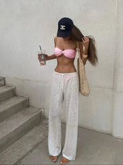 Voguable  Sexy Bandage Bikini Swimwear Halter Swimsuit Women Beach Vacation Casual Female Thin Strap Bathing Suit Summer voguable