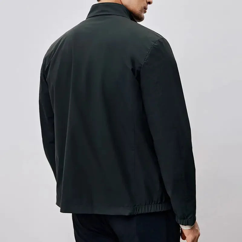 New Men Clothing Autumn Mens Jacket Business Casual 2024 Korean Fashion Luxury Stand Collar Jackets for Men Coats All-match Tops voguable