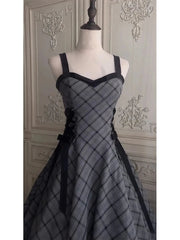 Voguable  Retro High-End Feeling Women's Dress Summer New Color Block Belted Waist Halter Full Skirt Long Dress Polyester Fiber voguable