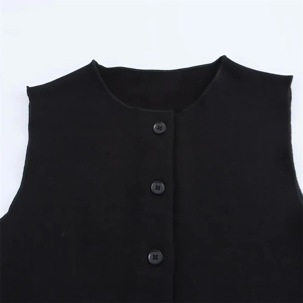 autumn new women's fashion temperament commuting slim fit versatile round neck vest trumpet leggings set Pbong
