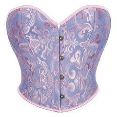 Voguable New Stylish Short Torso Waist Trainer Corset Bustier Crop Tank Top Corselet Pink White Green Red Beige Korset voguable