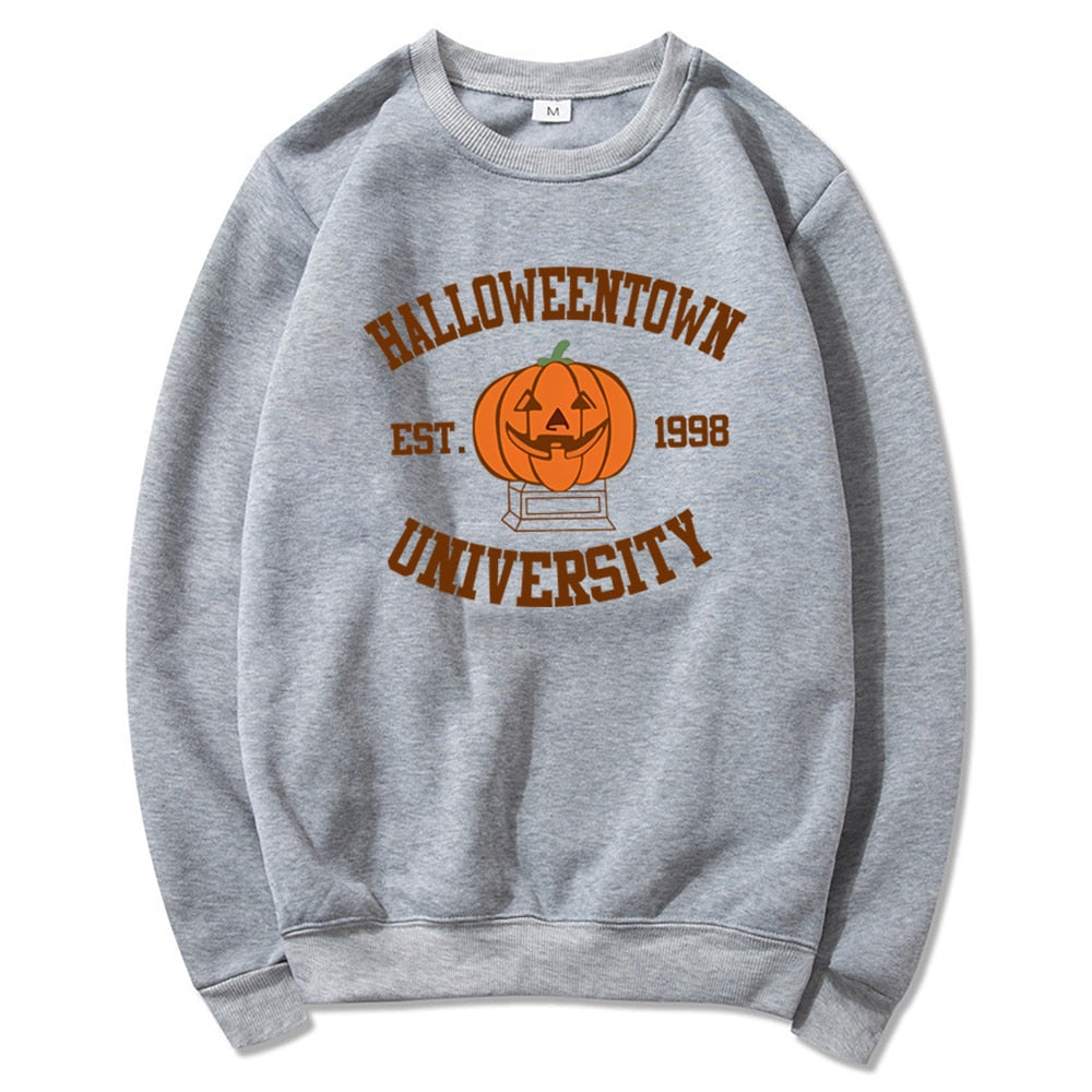 HalloweenTown 1998 Sweatshirt Halloweentown University Hoodie Halloween Party Sweater Vintage Fall Pumpkin Crewneck Sweatshirts voguable
