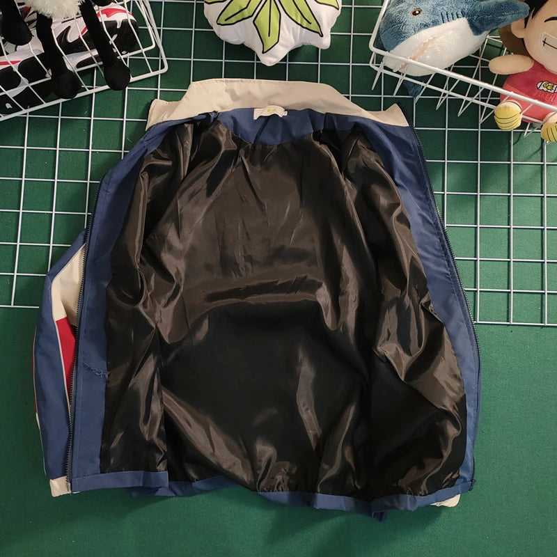Voguable  2024 Hip Hop Varsity Jacket Men Women Autumn Patchwork Color Block Windbreaker Coats Fashion Loose Thin College Jackets voguable