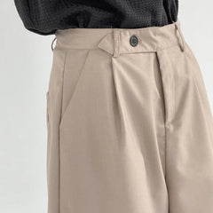 Summer Suit Shorts Men Fashion Social Mens Dress Shorts Korean Loose Straight Casual Shorts Mens Office Formal Shorts M-2XL voguable
