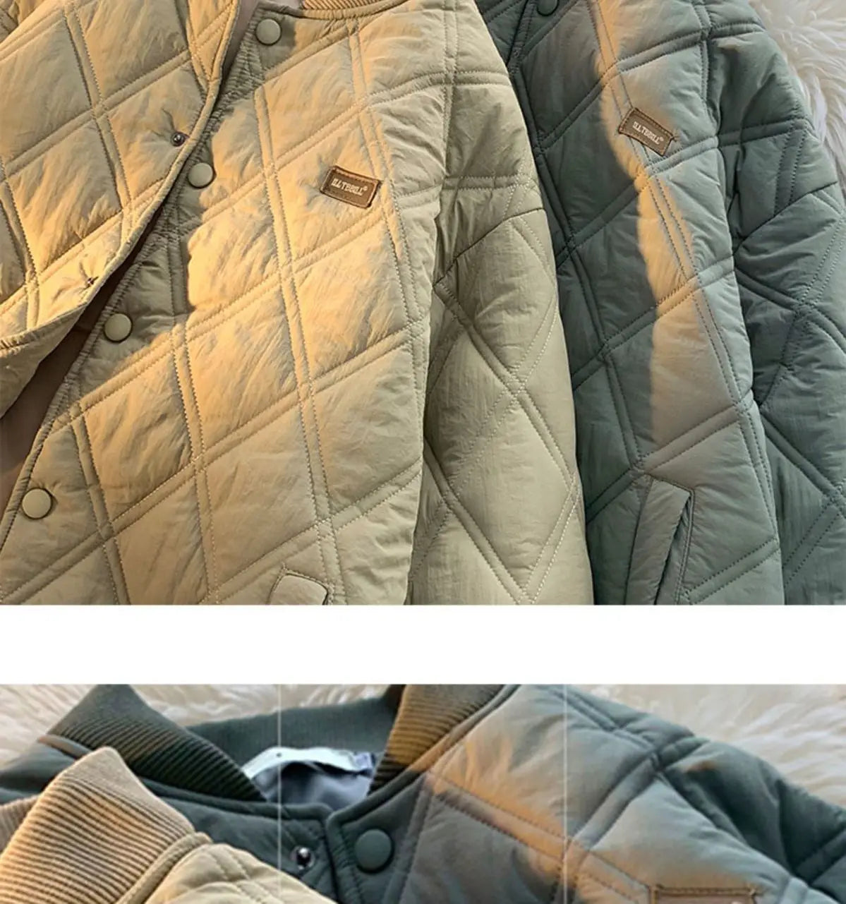 Winter Men's Jacket Stand Collar Thicken Button Windproof Baseball Jackets Casual Solid Warm Couples High Street Padded Clothes voguable