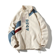 Voguable  Men Bomber Jacket And Coats Letter Printed Outerwear Streetwear 2024 Fashion Plus Size Loose Windbreaker Coat Male Clothing 5XL voguable