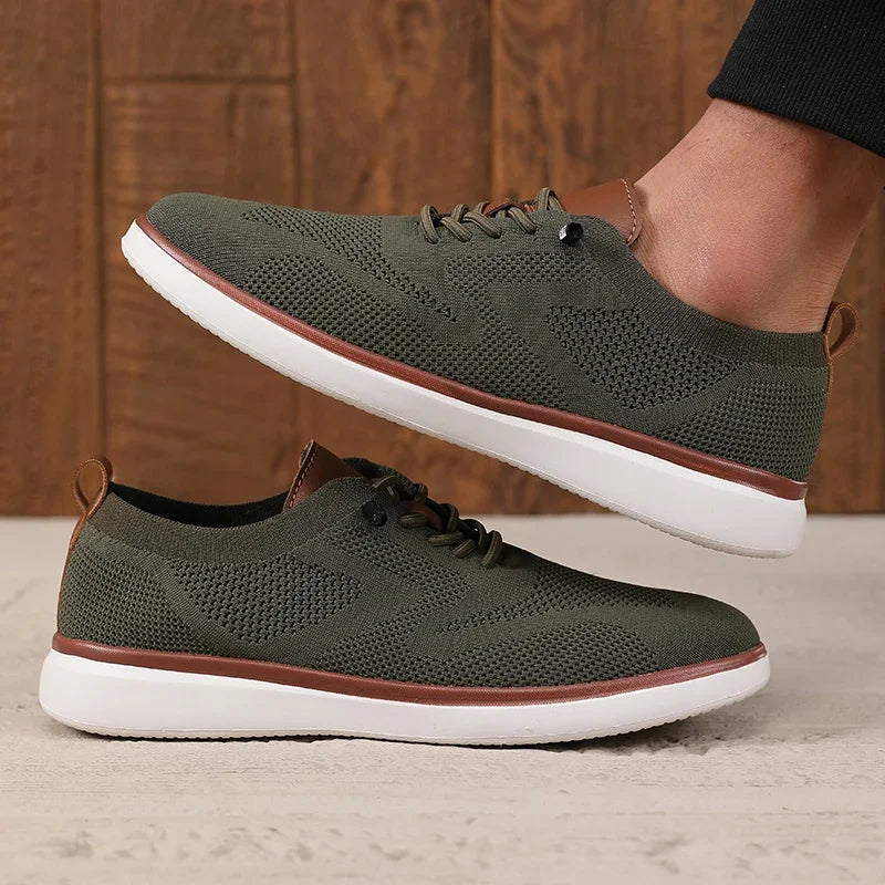 Voguable  Summer Men's Shoes Fashionable Knitted Mesh Casual Design Mesh Shoes Street Trend Versatile Fashion Outdoor Activity Sneakers voguable