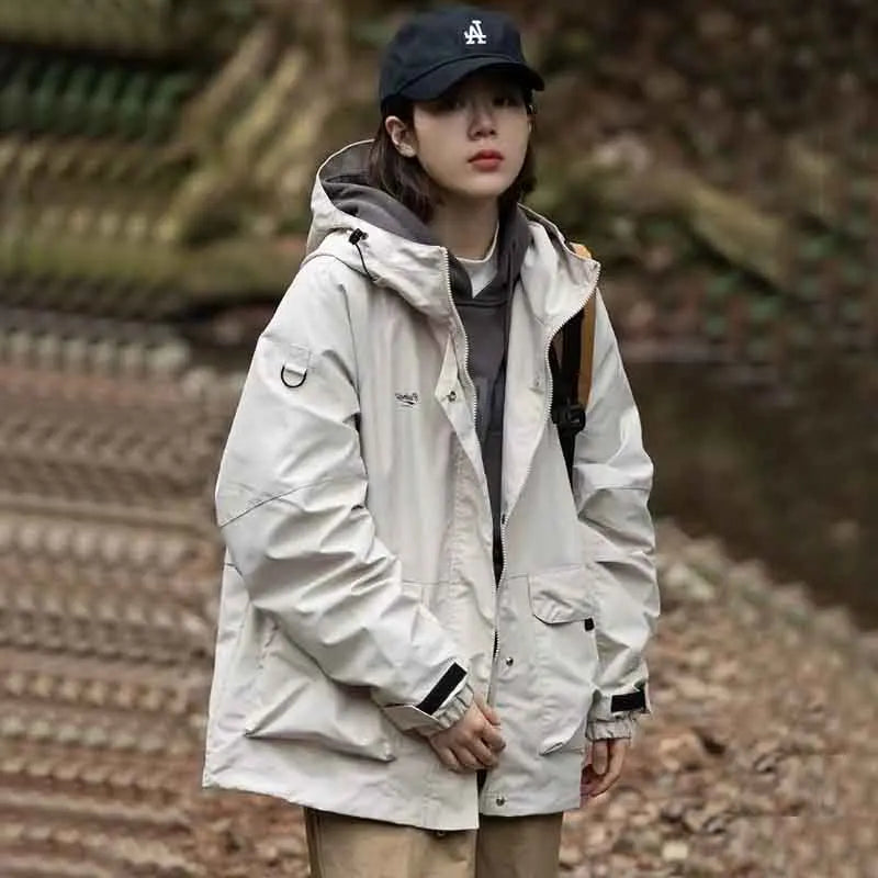 Fall Women Sportswear Jacket Y2K Winter Thick Warm Loose Pockets Casual Assault Suit Bf Fashion Oversize Outdoor Sports Outwear voguable