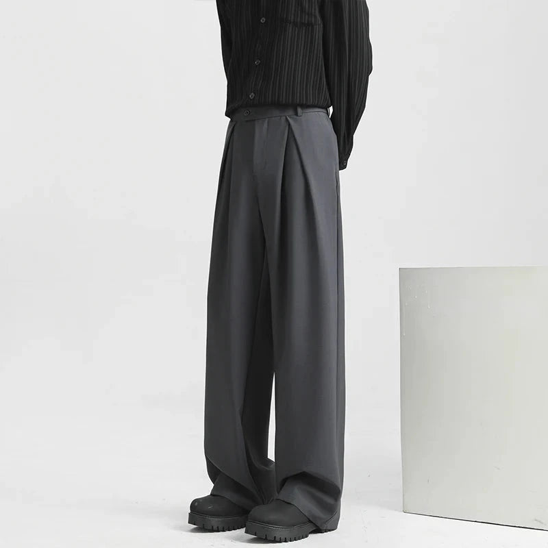 Men's Light Luxury Naples Slim-fit Suit Pants Casual Japanese Retro Premium Quality Elegant Popular Leisure Trousers 2026 Spring voguable