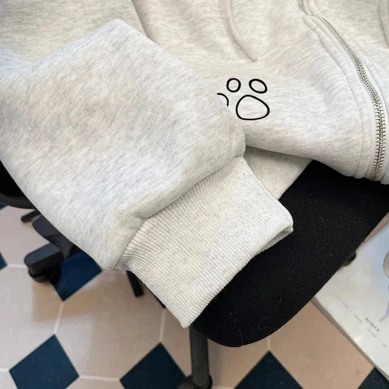 Japan Kawaii Cartoon Hoodies Women Vintage Preppy Style Cute Sweet Sweatshirts Loose Long Sleeve Lady Y2K Fall Winter Tops voguable