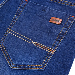 Business Men's Jeans Casual Straight Stretch Fashion Classic Blue Black Work Denim Trousers Male Brand Clothing voguable