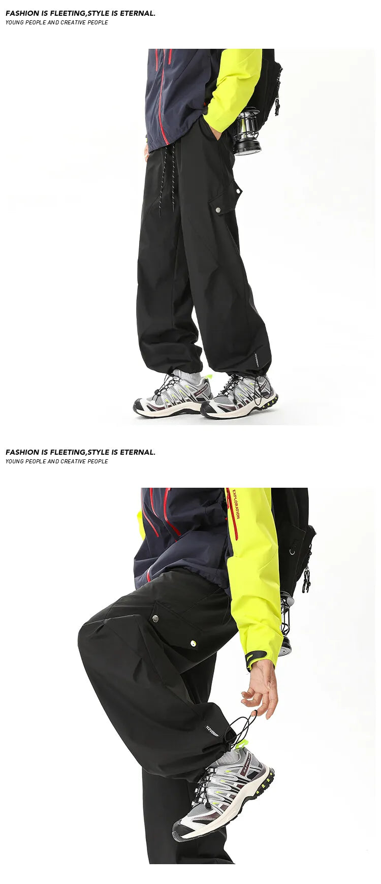 American Style Waterproof Cargo Pants Men Loose Straight Military Trousers Outdoor Casual Sport Hiking Tactics Pants voguable