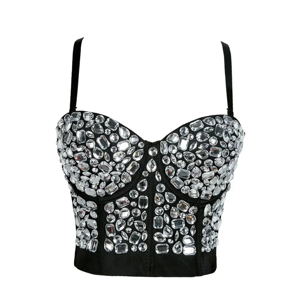 Fashion Clothes Tank Sling Stage Dance Wear Casual Women Clothing Y2k Tops Corset Streetwear Sexy Club Party Summer Elegant voguable