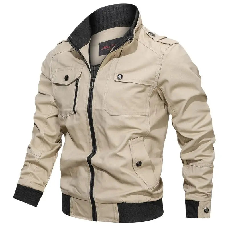 Spring Autumn Jacket Men Cotton Windbreaker Bomber Coat Military Men's Tactics Jackets Man Cargo Casual Jacket Mens Clothes 2022 voguable