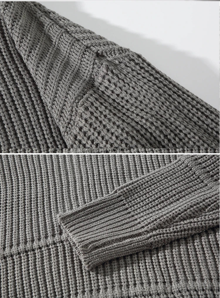Autumn Winter Mens Casual Turtleneck Pullover Men's Long Sleeve Rollneck Sweater Korean Style Fashion Warm Knitted Sweater voguable