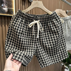 Men's Clothing Print Plaid Shorts Summer Stylish Straight Leg Casual Beach Pants Comfortable Pockets Lightweight Street Shorts voguable