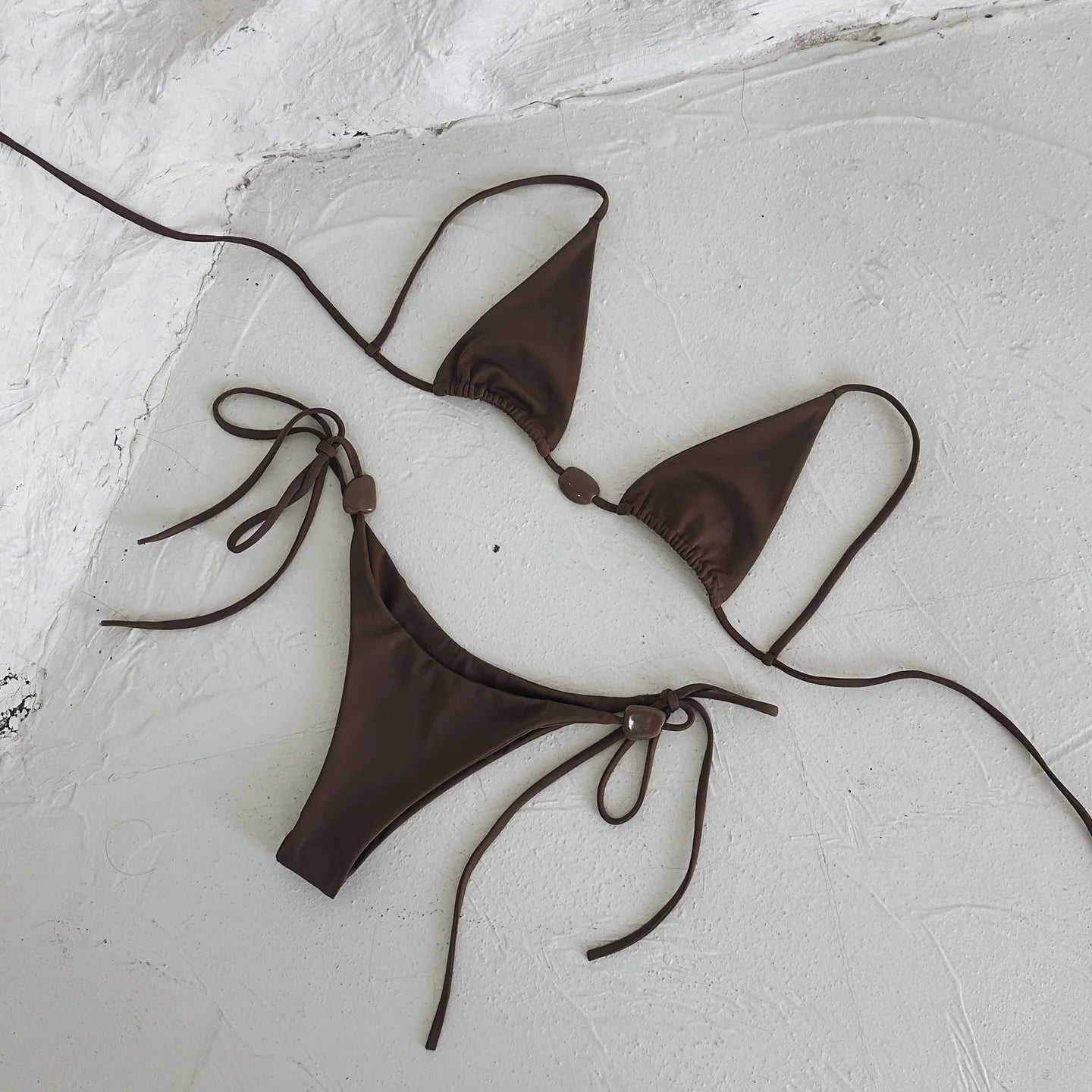 Sexy Bikini Women Swimsuit Female Swimwear Bandeau Biquini Thong Bathing Suit Shiny Swimming Suits Halter Bodysuit Beachwear voguable