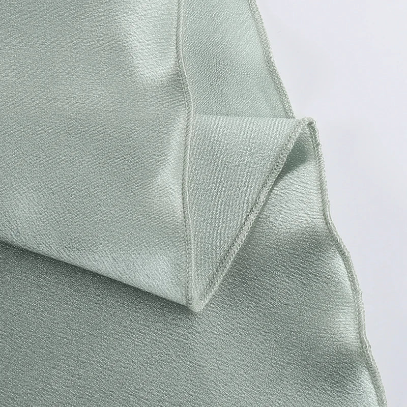 French Elegant Satin Camis Dress Summer Sexy Backless Spaghetti Straps Midi Dress Y2K Solid Sleeveless Party Night Vestidos voguable