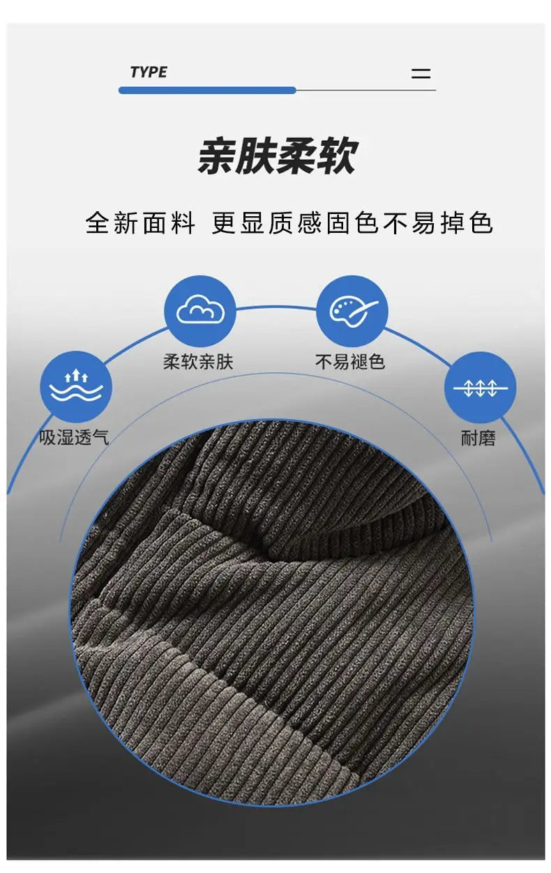 Vests Jacket Men Autumn Winter Stand Collar Warm Sleeveless Leisure Down Cotton-Padded Vest Coat Thickened Corduroy Warm Coat voguable