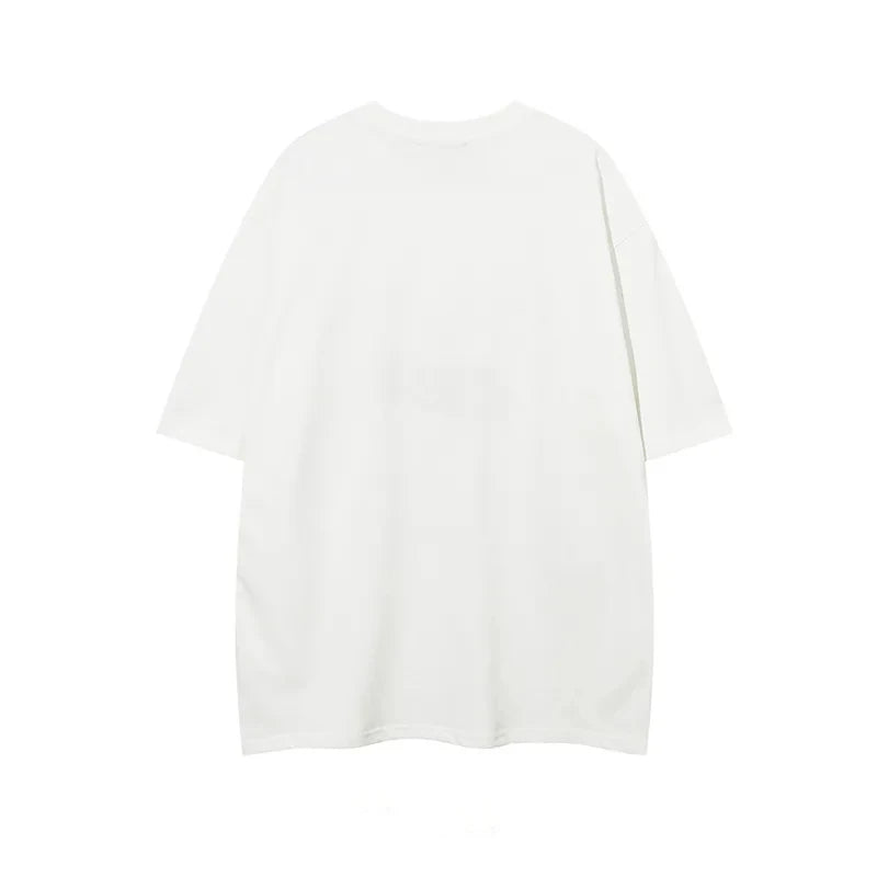 Y2K Vintage Star Printing Women T Shirt Bf Summer 100% Cotton Fashion Loose Streetwear Casual Tops Harajuku Hip Hop T Shirt voguable