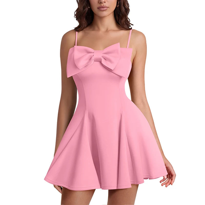 Voguable  Summer Women's Spaghetti Strap Dress Casual Sexy Mini Dress voguable