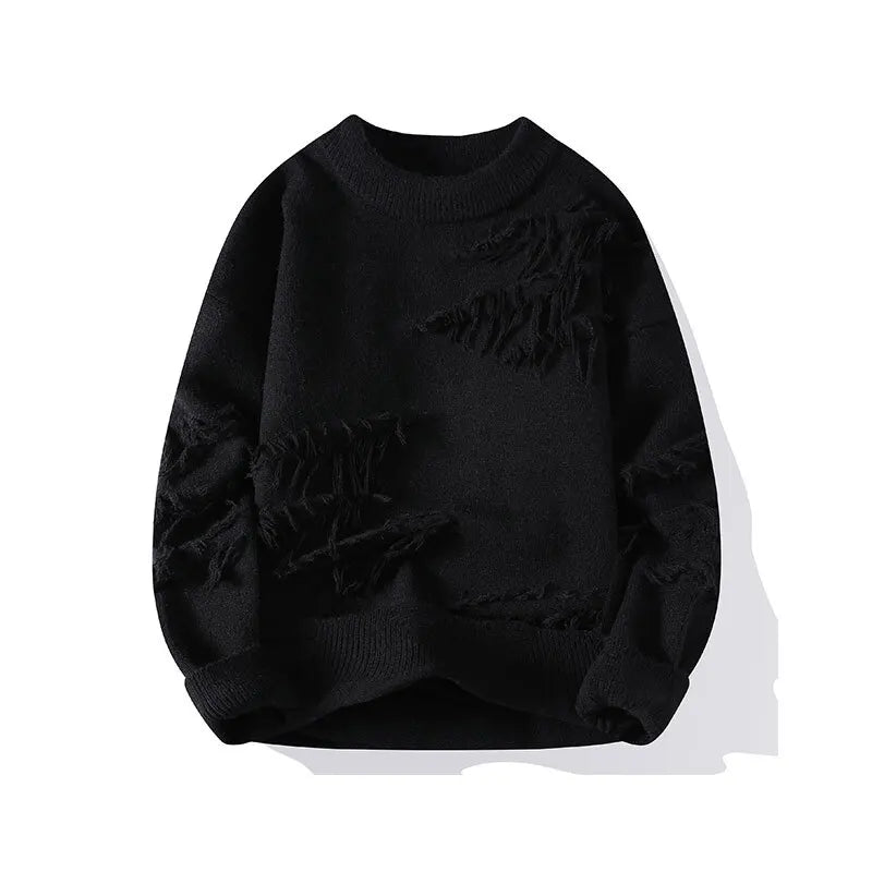 Winter Sweaters Men Warm Fashion Casual Knitted Pullovers Men Streetwear Loose Long Sleeved Sweaters Mens Jumper Clothes M-4XL voguable