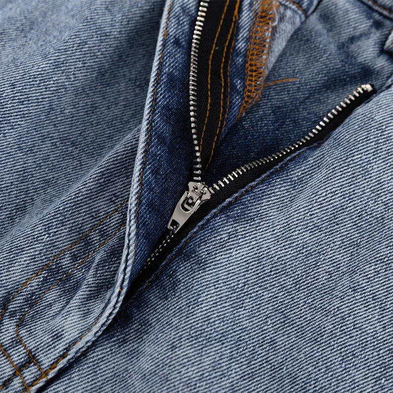 Voguable  Irregular Split High Waist Vintage Denim Button Autumn Long Skirts Slimming Mujer All-match Casual Skirt Streetwear Winter voguable