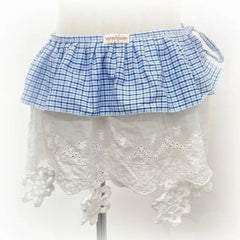 Voguable  Japanese Plaid Lace Fart Curtain Sweet Fresh Cake Flower All-match Slim Skirt French Panelled Minority New Women Faldas voguable