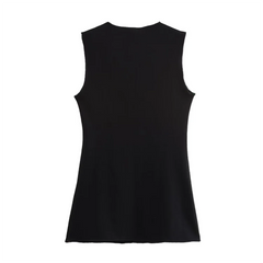 autumn new women's fashion temperament commuting slim fit versatile round neck vest trumpet leggings set Pbong
