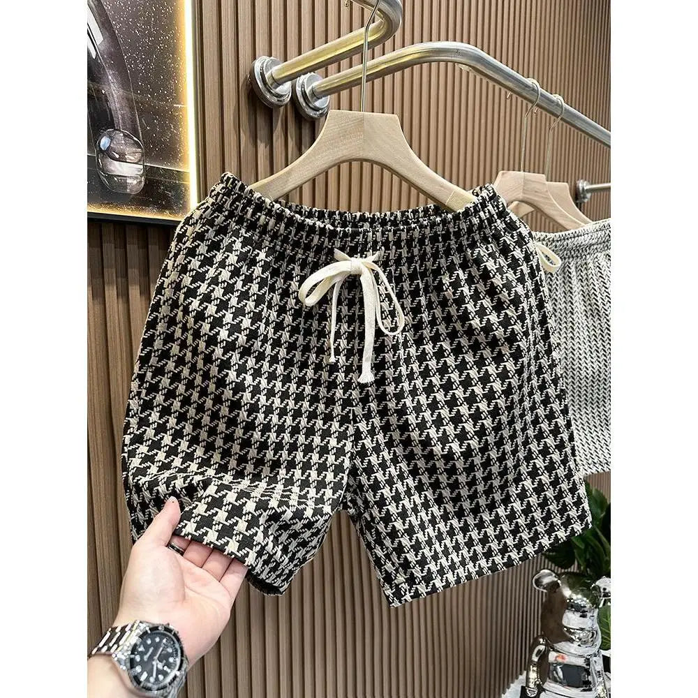 Men's Clothing Print Plaid Shorts Summer Stylish Straight Leg Casual Beach Pants Comfortable Pockets Lightweight Street Shorts voguable