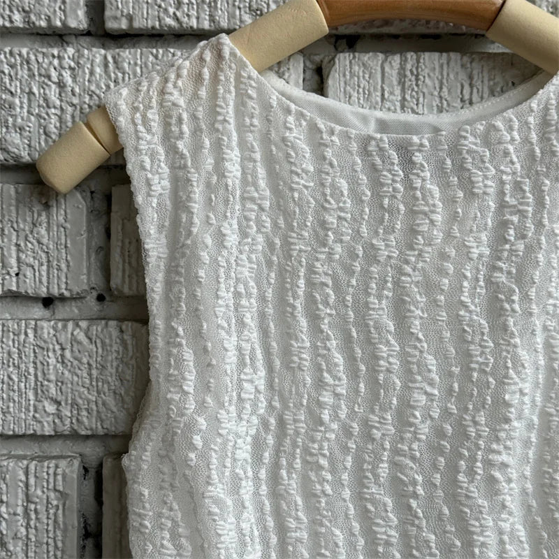 Irregular Tank Top y2k Clothes Women Solid Color Round Neck Sleeveless T Shirt Vest 2000s Aesthetic Clothing Streetwear voguable