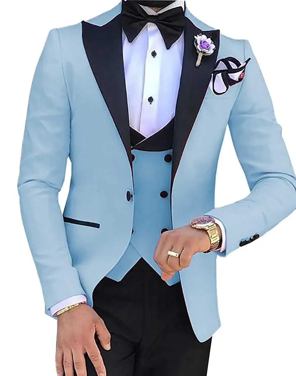 Voguable  Made Terno Slim Groom Tuxedos Wedding Men Suit Terno Masculino (Jacket+Pant+Vest) Mens's 3 Pieces Suits For Men voguable