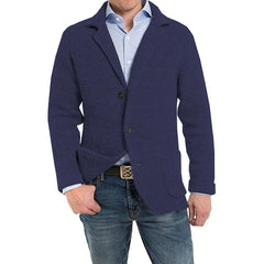 2023 British Style Mens Clothing Knit Cardigan Autumn Winter Fashion Single Breasted Black Stand Collar Knit Sweater Coats Men voguable