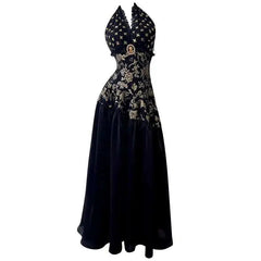 Brooch Women's Neck-mounted Dress Bandage Lace Print Sequins Sleeveless Backless V-Neck 2025 New Dresses Female voguable