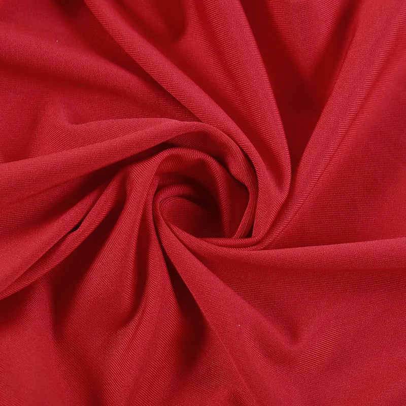 Sexy Cut Out Slim Shirring Three-dimensional Flower Mini Dress Women Red Backless Lace-up V-Neck Pleated Dress Partwear voguable